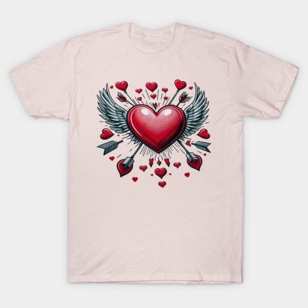 Angel Heart Valentines Day Tshirt